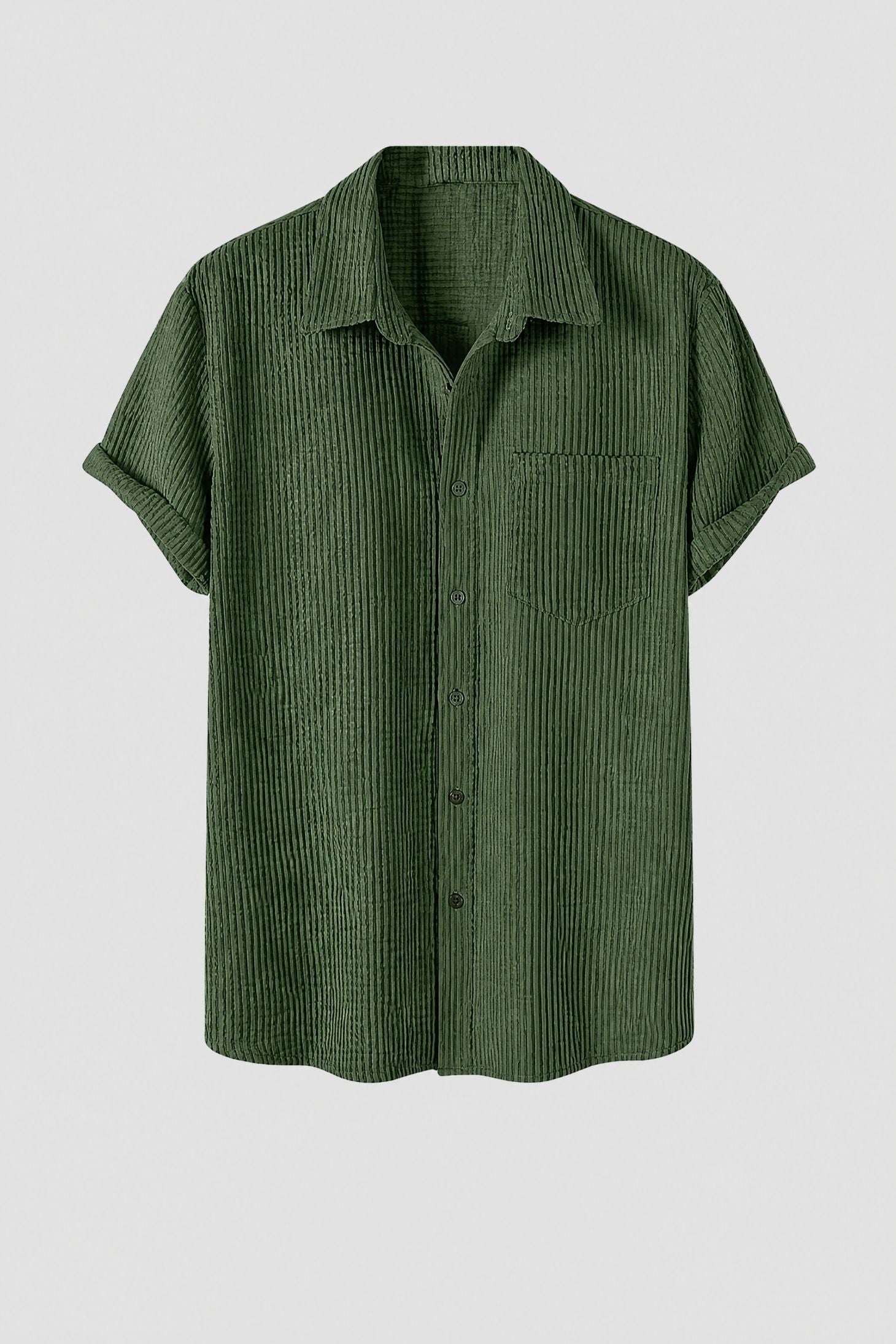 Camisa Masculina em Veludo Cotelê