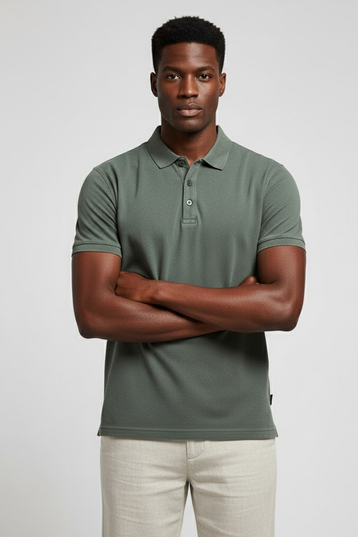 Camisa Polo Masculina Executiva Fiorinni verde