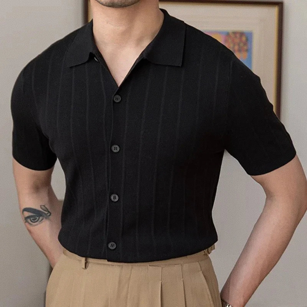 Camisa Polo Masculina Fiorinni Burgos Preto