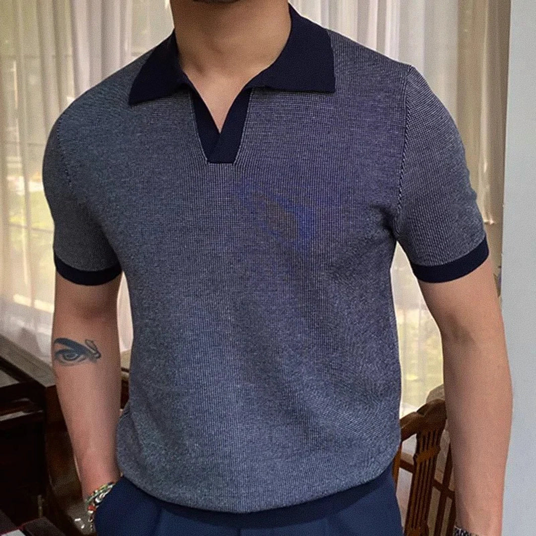 Camisa Polo Masculina Fiorinni Mataró Azul