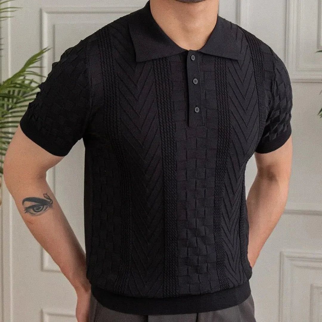 Camisa Polo Masculina Fiorinni Valencia Preta