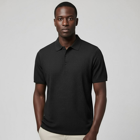 Camisa Polo Masculina Tech preto