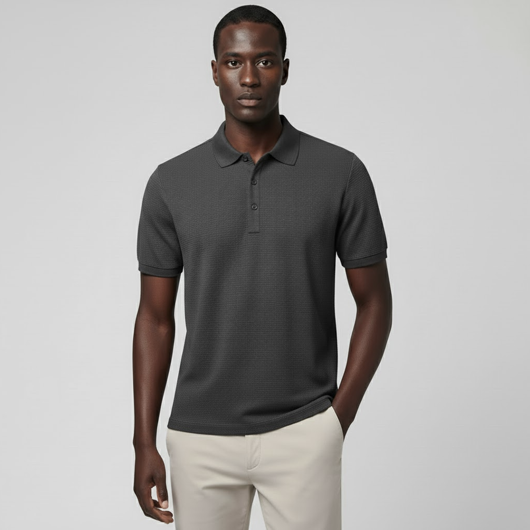 Camisa Polo Masculina Tech cinza