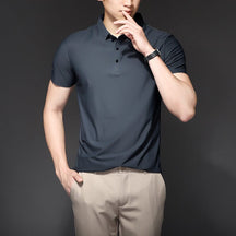 Camisa Polo Masculina em Seda Gelo Fiorinni