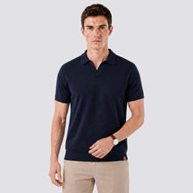 Camisa Polo Tricot Masculina Alba azul marinho