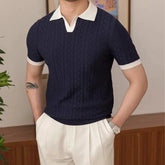 Camisa Polo Tricot Masculina Fiorinni Madrid azul