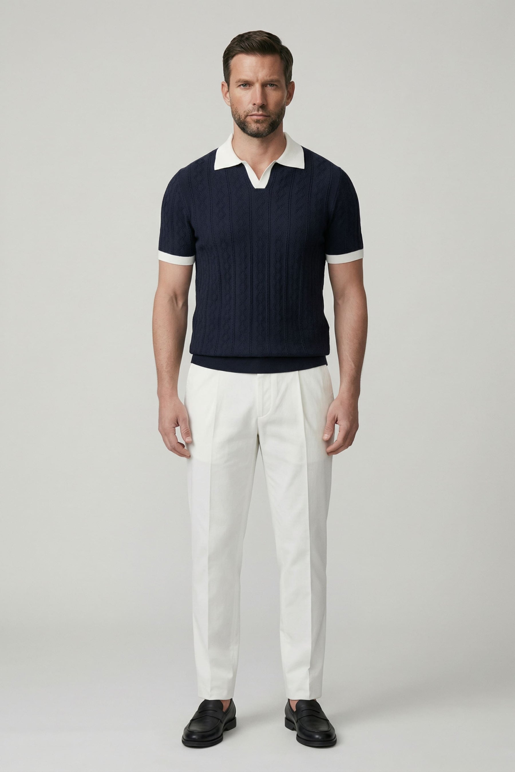 Camisa Polo Tricot Masculina Madrid