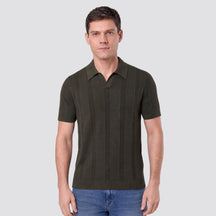 Camisa Polo Tricot Masculina Matera verde militar