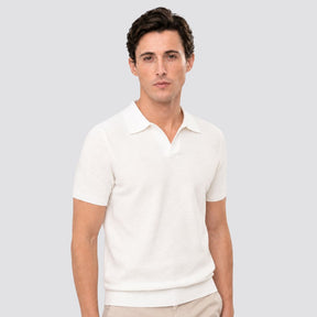 Camisa Polo Tricot Masculina Savoia branco