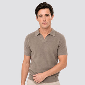 Camisa Polo Tricot Masculina Savoia caqui