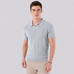 Camisa Polo Tricot Masculina Siena cinza