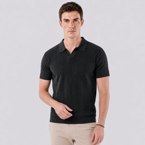 Camisa Polo Tricot Masculina Siena preto