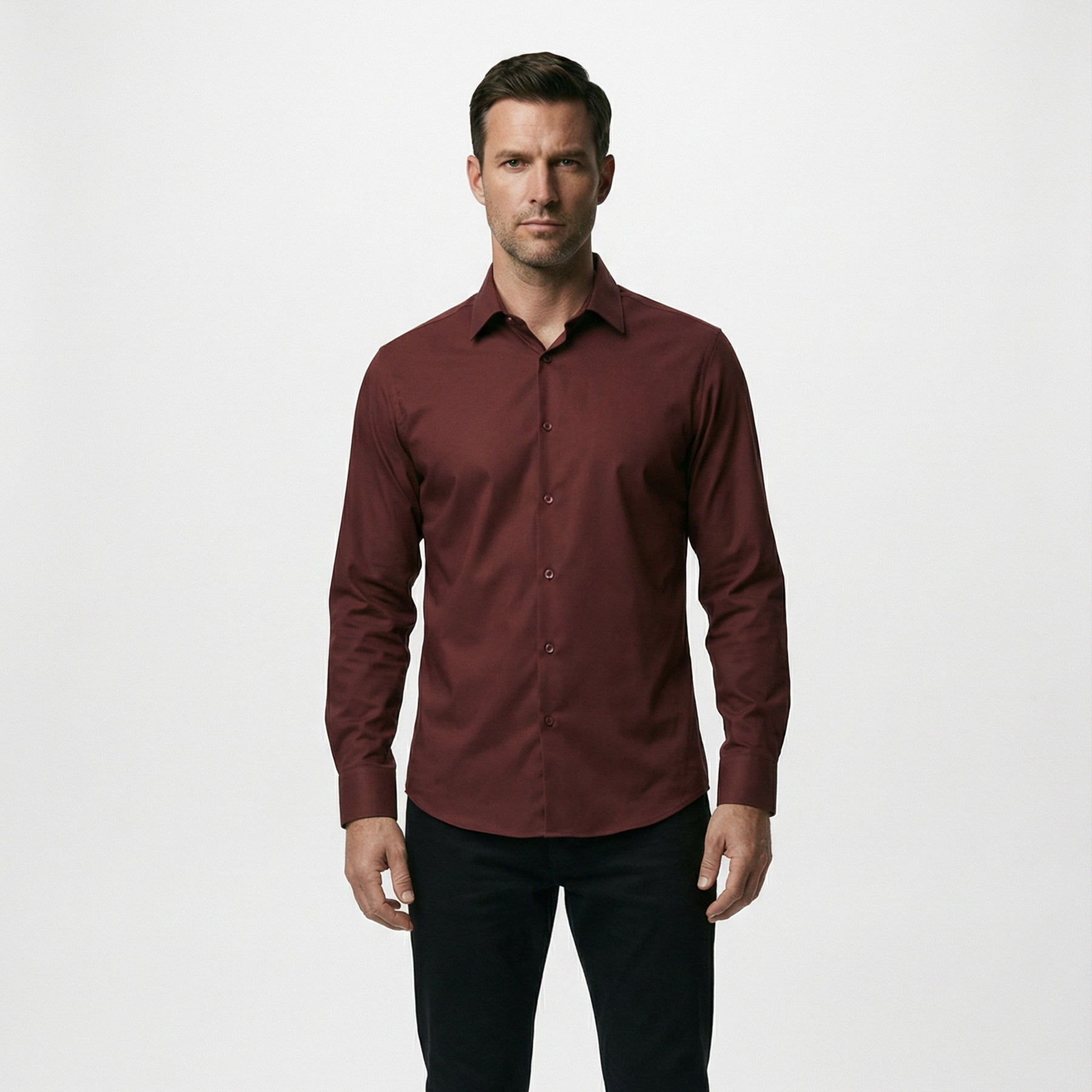 Camisa Social Masculina Spectre vinho