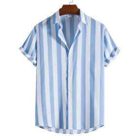 Camisa Manga Curta Fiorinni Atlântica azul clara