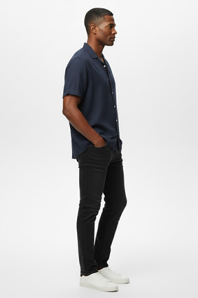 Camisa Manga Curta Lisa Fiorinni Everyday