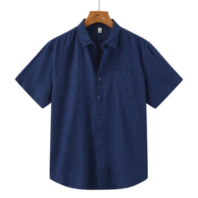 Camisa Masculina Fiorinni de Linho Veneza azul marinho