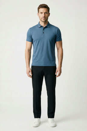 Camisa Polo Masculina em Seda Gelo Fiorinni