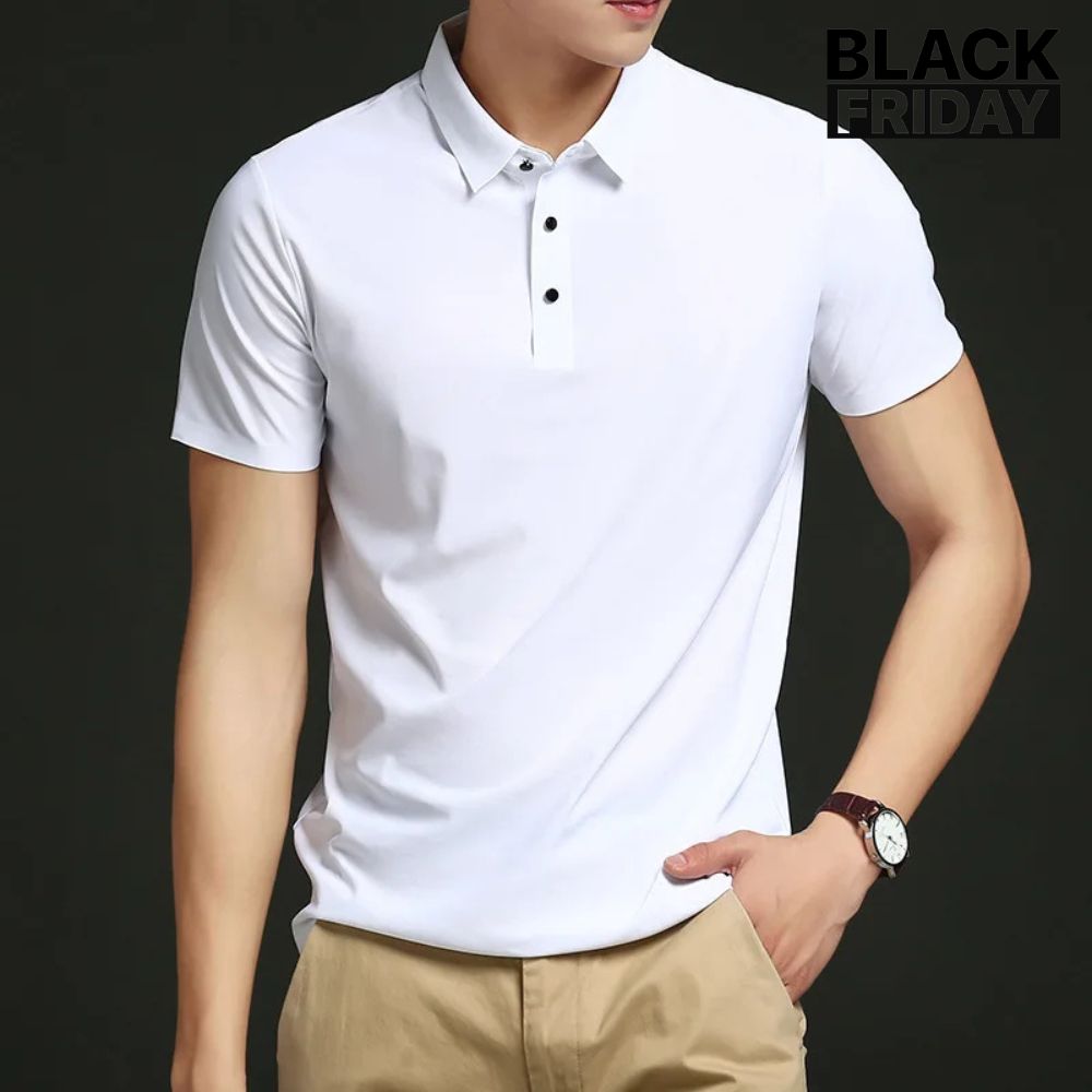 Camisa Polo Masculina em Seda Gelo Fiorinni