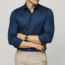 Camisa Social Masculina Fiorinni Spectre azul