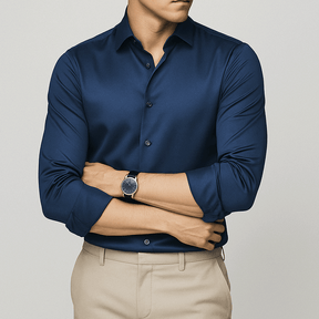 Camisa Social Masculina Fiorinni Spectre azul