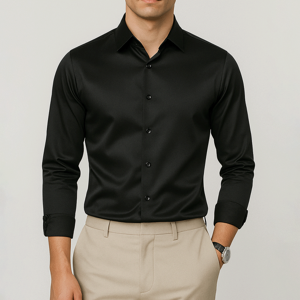Camisa Social Masculina Fiorinni Spectre preta