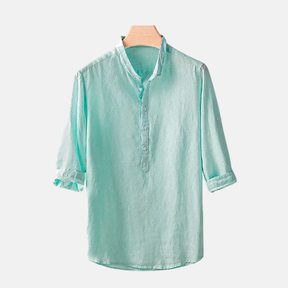 Camisa de Linho Fiorinni Abravanel verde claro