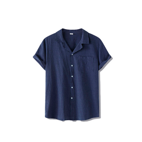 Camisa de Linho Fiorinni Portofino azul marinho