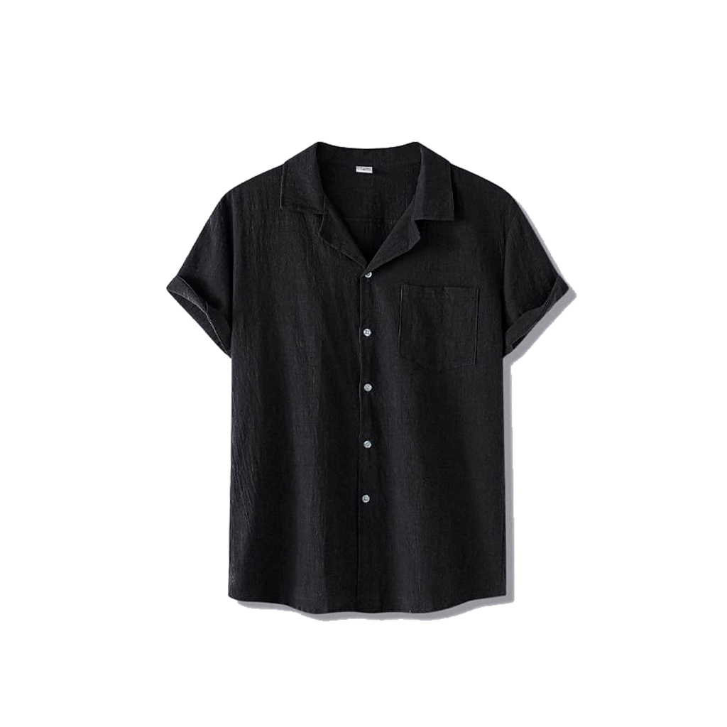 Camisa de Linho Fiorinni Portofino preto