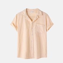 Camisa de Linho Fiorinni Portofino bege