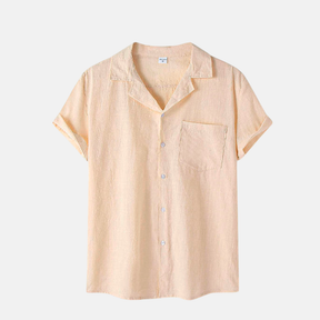 Camisa de Linho Fiorinni Portofino bege