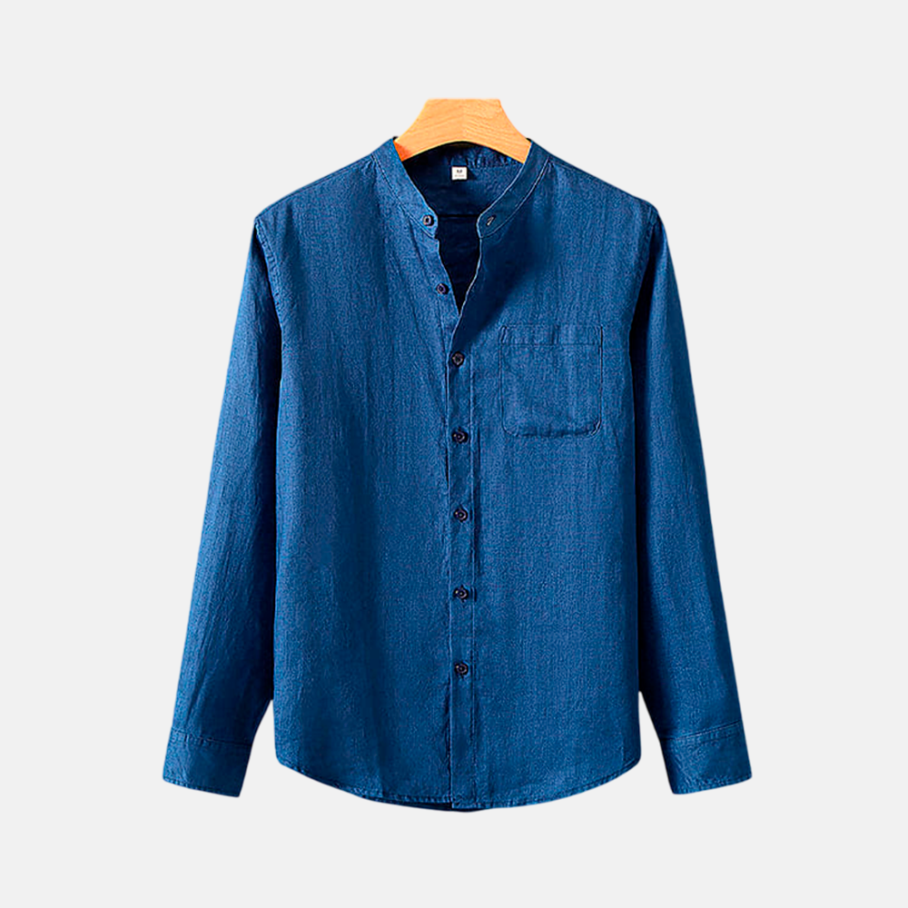 Camisa de Linho Fiorinni Provence azul