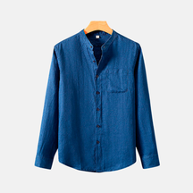 Camisa de Linho Fiorinni Provence azul