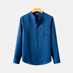 Camisa de Linho Fiorinni Provence azul