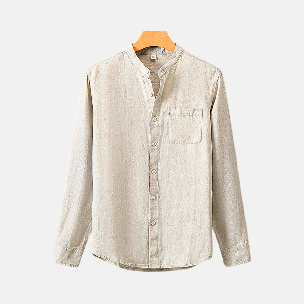 Camisa de Linho Fiorinni Provence bege