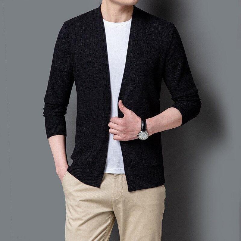 Cardigan Masculino Básico Fiorinni preto