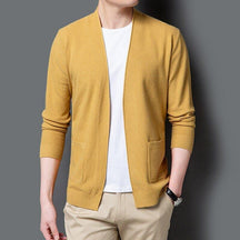 Cardigan Masculino Básico Fiorinni amarelo