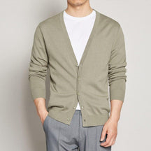 Cardigan Masculino Com Botões Fiorinni caqui