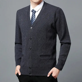 Cardigan Masculino Executivo Fiorinni cinza