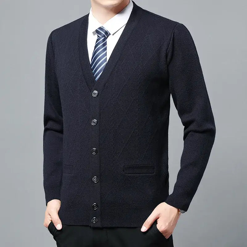 Cardigan Masculino Executivo Fiorinni azul marinho