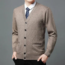 Cardigan Masculino Executivo Fiorinni caqui