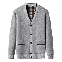 Cardigan Masculino Fiorinni em Lã cinza claro