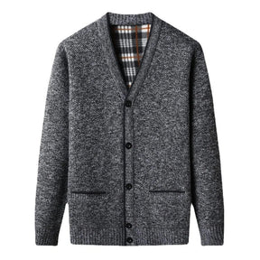 Cardigan Masculino Fiorinni em Lã cinza escuro