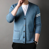 Cardigan Masculino Gola V Fiorinni azul