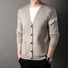 Cardigan Masculino Gola V Fiorinni caqui