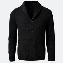 Cardigan Masculino Gola em V Fiorinni preto