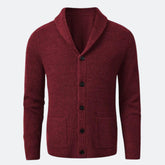 Cardigan Masculino Gola em V Fiorinni vinho