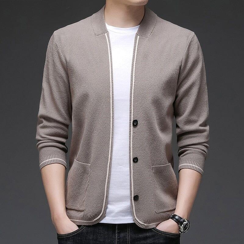 Cardigan Masculino Slim Fiorinni bege