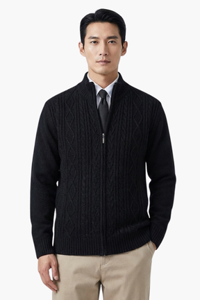 Cardigan Masculino Social de Tricô Leve