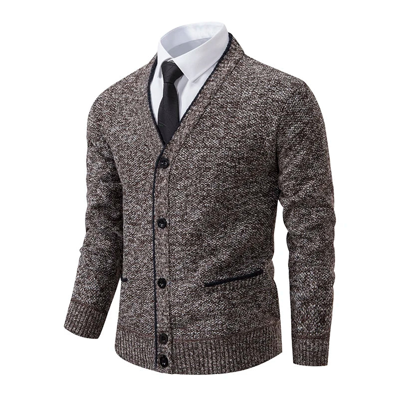 Cardigan Masculino Social Slim Fiorinni marrom