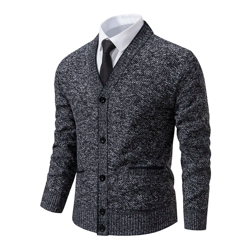 Cardigan Masculino Social Slim Fiorinni cinza escuro